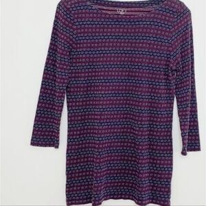 Geometric print 3/4 sleeve from LOFT outlet